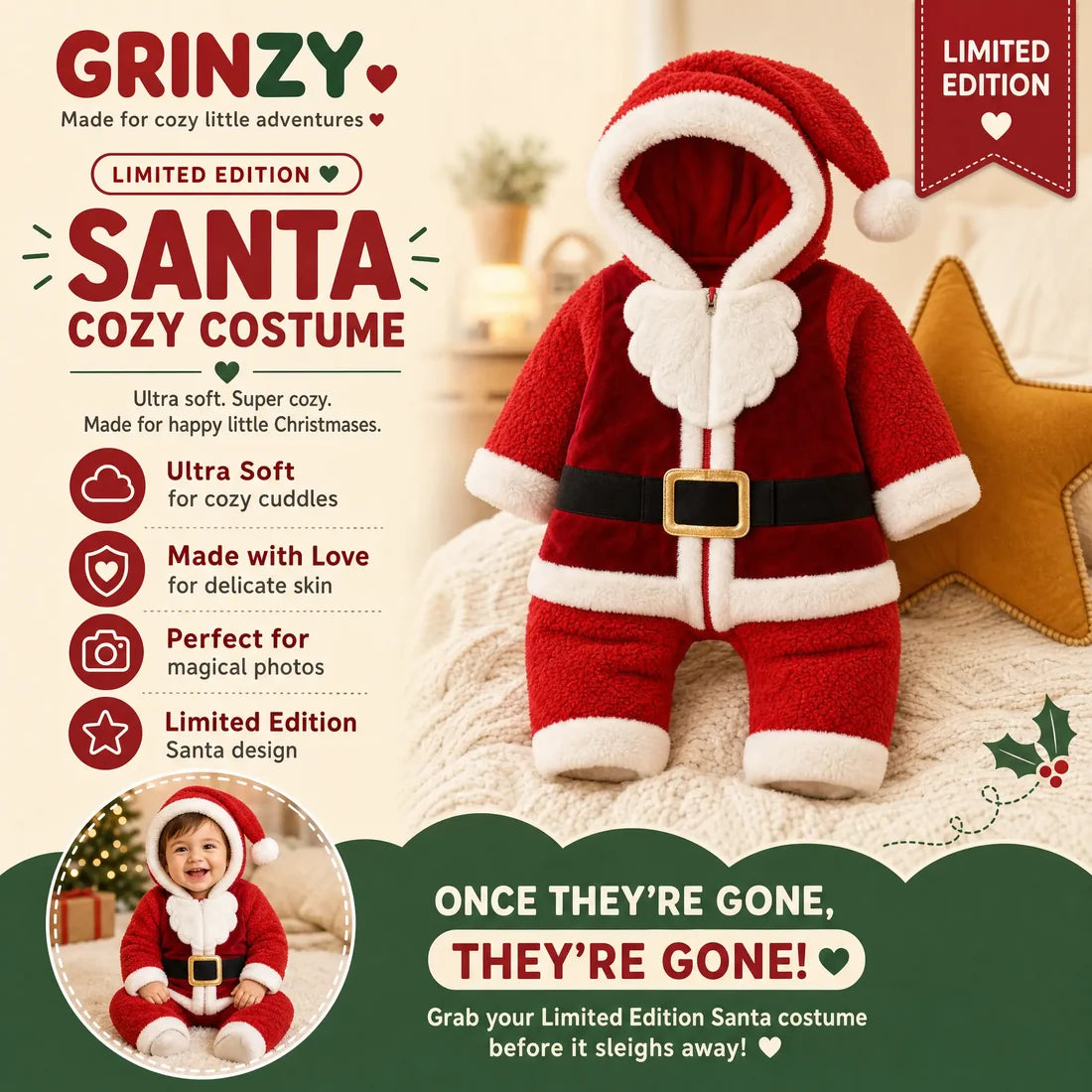 Cozy Christmas Baby Outfit